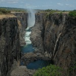 The falls from Zambia